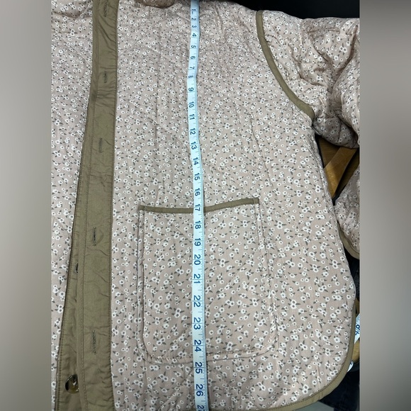 NEW Blank NYC Quilted Reversible Floral Jacket Women's Cream Pink Size XL - Picture 13 of 13